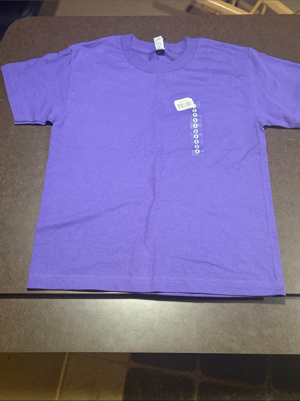 Kids' Classic Crew Neck Tee in Purple
